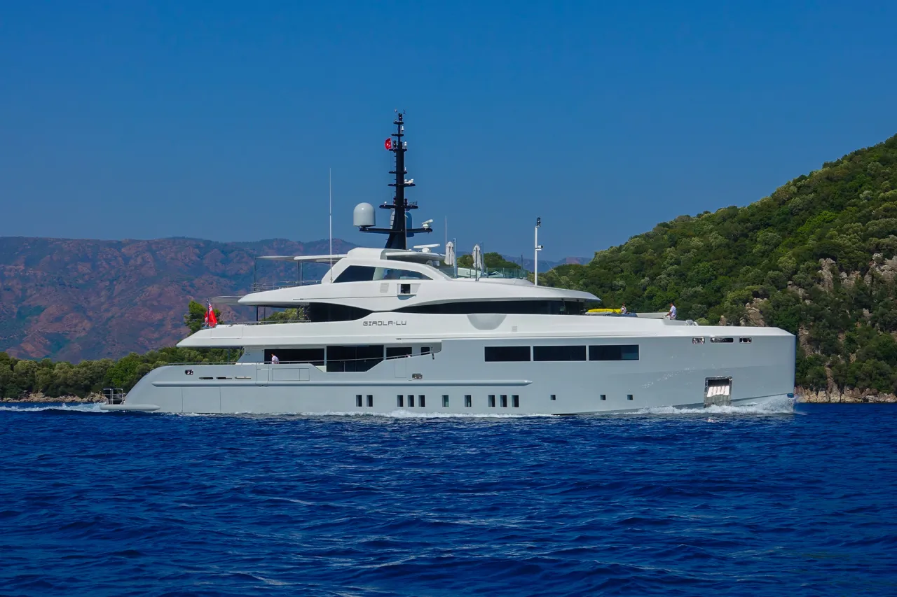 Bilgin 155 Giaola-Lu (Giaola-Lu is a testament to collaborative vision, uniting the expertise of H2 Yacht Design and Unique Yacht Design with Bilgin's superior craftsmanship. This 46.8-meter yacht introduced a fresh, engaging approach to onboard living, earning acclaim for its exceptional quality and attention to detail. Her success was recognized with finalist nominations at both the World Superyacht Awards and the ShowBoat Design Awards in 2017.)